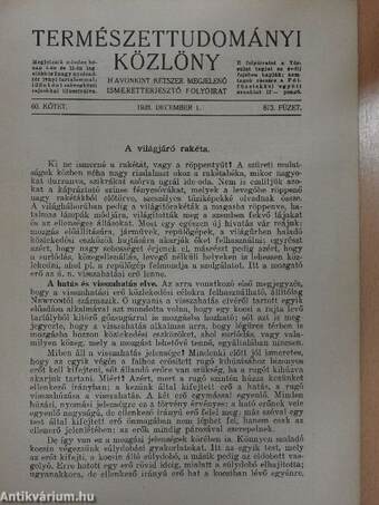 Természettudományi Közlöny 1928. december 1.