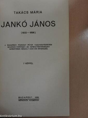 Jankó János