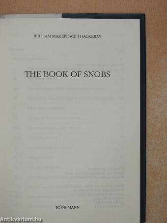 The Book of Snobs