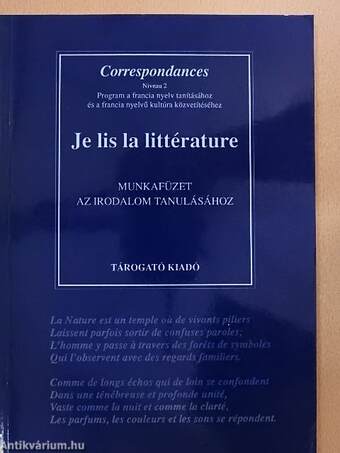 Je lis la littérature Cahier de l'éleve