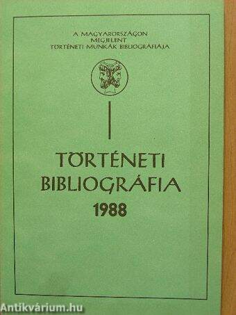 Történeti bibliográfia 1988