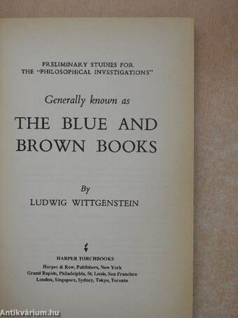 Generally known as The Blue and Brown Books