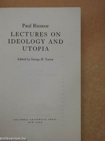 Lectures on Ideology and Utopia