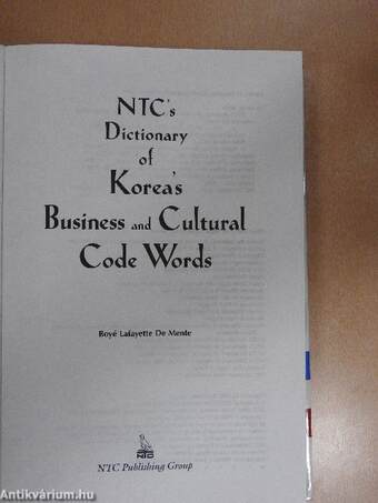 NTC's Dictionary of Korea's Business and Cultural Code Words