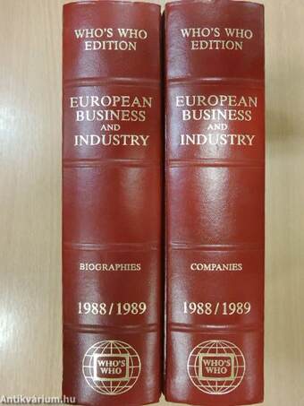 Who's Who European Business and Industry 1988-1989 I-II.