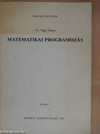 Matematikai programozás