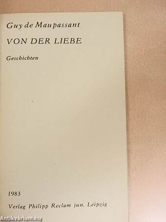 Von der Liebe