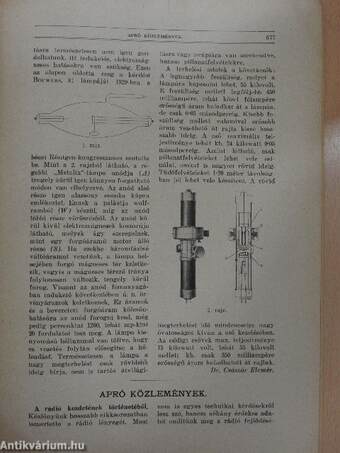 Természettudományi Közlöny 1930. december 1.