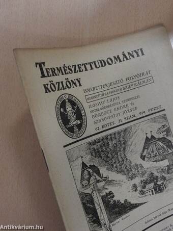 Természettudományi Közlöny 1930. november 1.