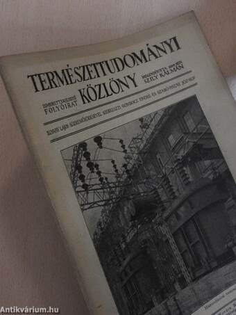 Természettudományi Közlöny 1933. április 1-15.