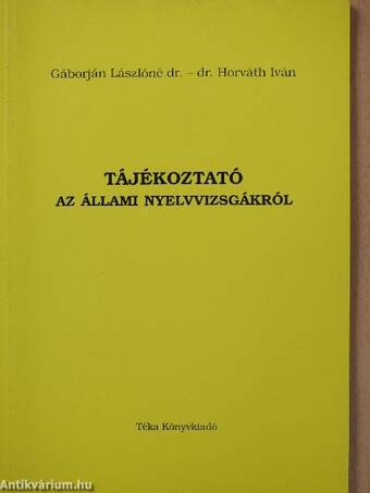 Tájékoztató az állami nyelvvizsgákról