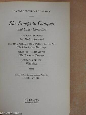 She Stoops to Conquer