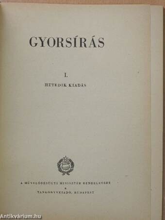 Gyorsírás I.