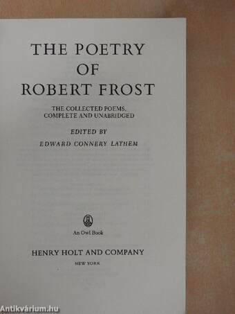 The Poetry of Robert Frost