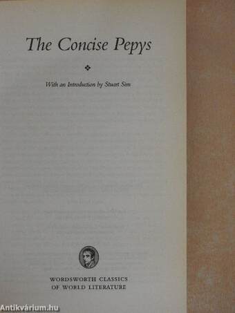 The Concise Pepys