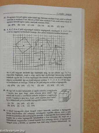 Matematikai versenytesztek '99