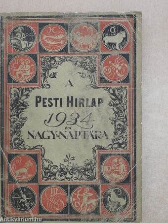 A Pesti Hirlap Nagy Naptára 1934.