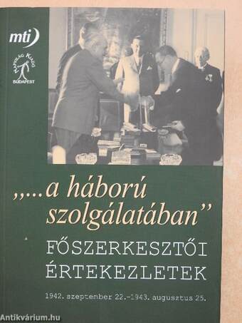 "...a háború szolgálatában"