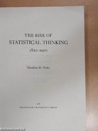 The rise of statistical thinking