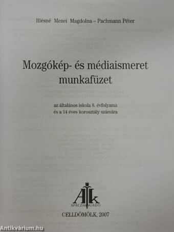 Mozgókép- és médiaismeret munkafüzet 8.