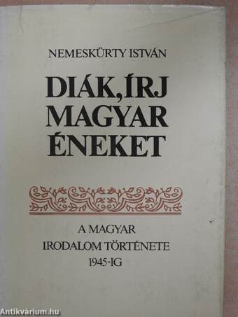Diák, írj magyar éneket 1. (töredék)