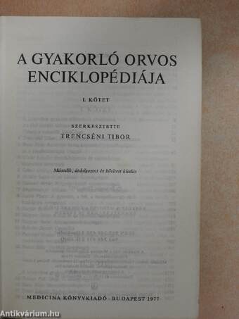 A gyakorló orvos enciklopédiája I-IV.