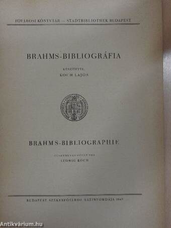 Brahms-bibliográfia