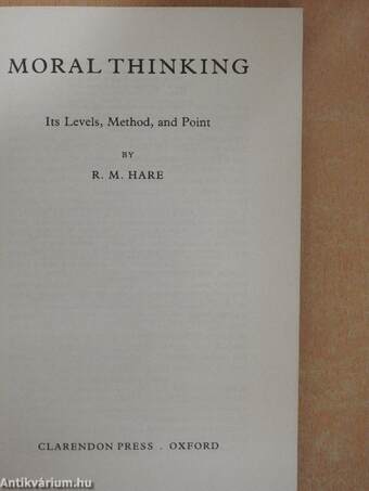 Moral Thinking