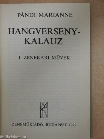 Hangversenykalauz I.