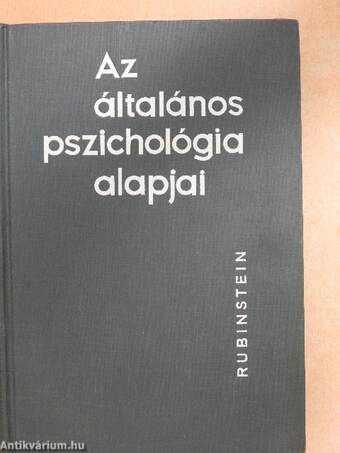 Az általános pszichológia alapjai II. (töredék)