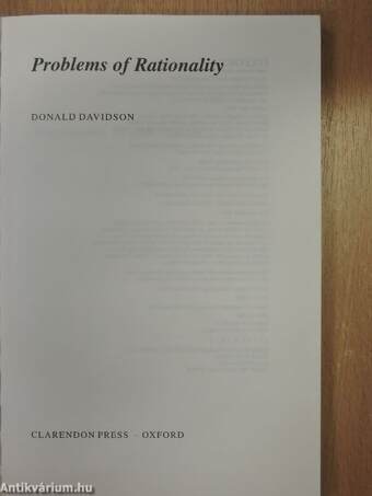 Problems of Rationality