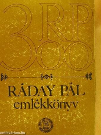 Ráday Pál emlékkönyv