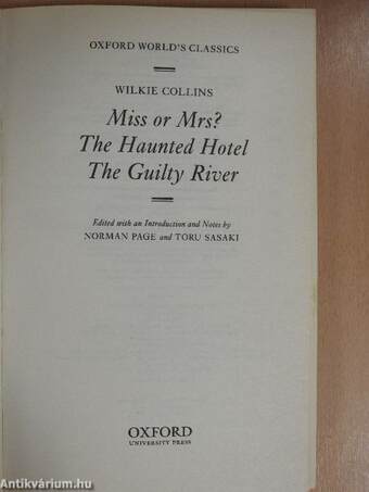 Miss or Mrs?/The Haunted Hotel/The Guilty River