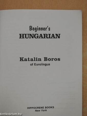 Beginner's Hungarian