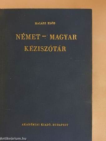 Német-magyar kéziszótár