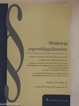 Munkajogi jogszabálygyűjtemény