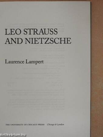 Leo Strauss and Nietzsche