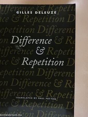 Difference and Repetition