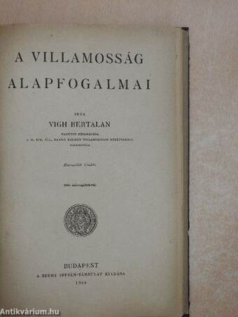 A villamosság alapfogalmai