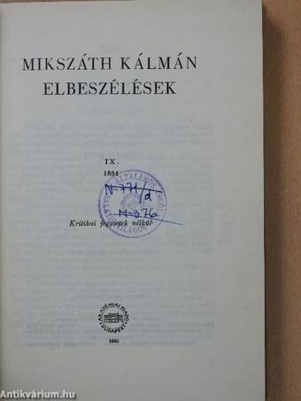 Elbeszélések IX.