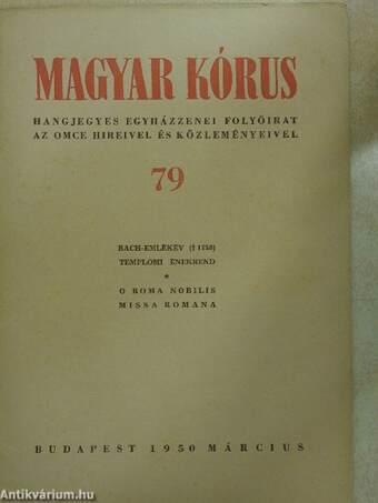 Magyar Kórus 1950. március