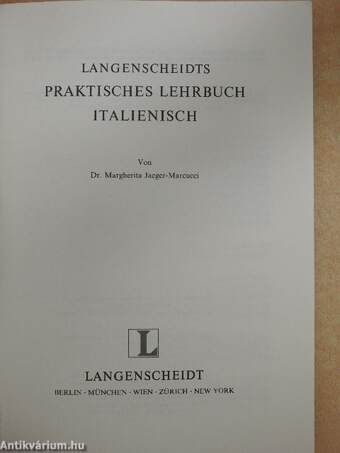 Langenscheidts Praktisches Lehrbuch Italienisch