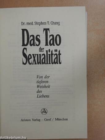 Das Tao der Sexualität