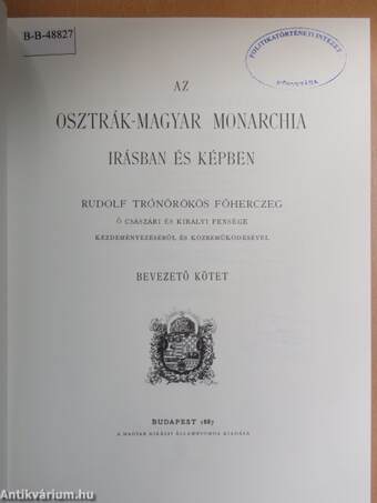 Az Osztrák-Magyar Monarchia irásban és képben I-XXI.