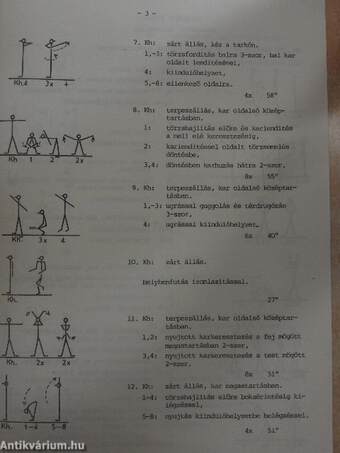 "Délelőtti torna - munkahelyi testnevelés" című rádióműsor 1983. II. negyedévi anyaga