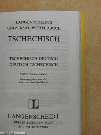 Langenscheidts Universal-Wörterbuch Tschechisch