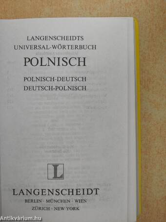 Langenscheidts Universal-Wörterbuch Polnisch