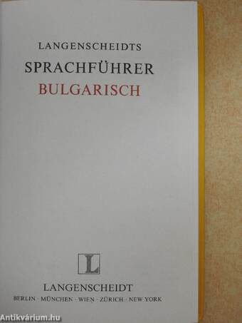 Langenscheidts Sprachführer Bulgarisch