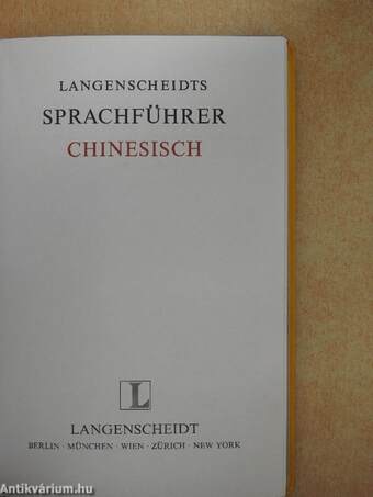 Langenscheidts Sprachführer Chinesisch