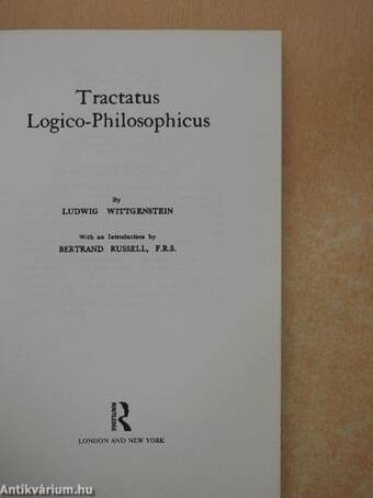 Tractatus Logico-Philosophicus